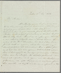 Francis Cunningham Belfour to Jane Porter, autograph letter signed