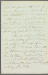 Charles William Doyle to Jane Porter, autograph letter signed