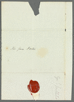 Carlos Soublette to Jane Porter, letter cover (empty)