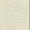 [Granbicke?] to Jane Porter, autograph letter signed