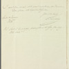 [Granbicke?] to Jane Porter, autograph letter signed