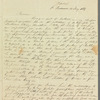 Thomas Carstairs Latto to Jane Porter, autograph letter signed