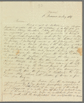 Thomas Carstairs Latto to Jane Porter, autograph letter signed