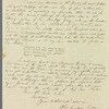 Thomas Carstairs Latto to Jane Porter, autograph letter signed
