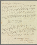 Thomas Carstairs Latto to Jane Porter, autograph letter signed