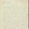 Sarah Booth to Jane Porter, autograph letter signed
