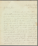 Sarah Booth to Jane Porter, autograph letter signed