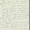Wadham Harbin to Jane Porter, autograph letter signed