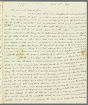 Selina Davenport to Jane Porter, autograph letter signed