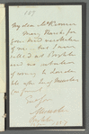 George FitzClarence, Lord Munster to William Alexander Mackinnon, autograph letter signed