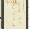 George FitzClarence, Lord Munster to William Alexander Mackinnon, autograph letter signed