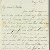 Philip Thomas Spicer to Hannah Maria Theresa Spicer, autograph letter signed