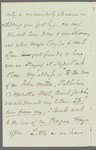 Theodore Sedgwick Fay to Jane Porter, autograph letter signed