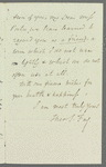 Theodore Sedgwick Fay to Jane Porter, autograph letter signed
