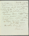 Jane Porter to Robert Ker Porter, autograph letter signed (copy)