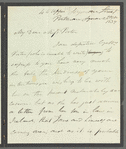 [A.J. Munns?] to Jane Porter, autograph letter signed