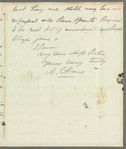 [A.J. Munns?] to Jane Porter, autograph letter signed