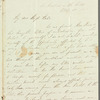 Isabella Alderson to Jane Porter, autograph letter signed