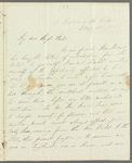 Isabella Alderson to Jane Porter, autograph letter signed