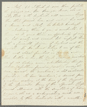 Isabella Alderson to Jane Porter, autograph letter signed