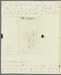 Isabella Alderson to Jane Porter, autograph letter signed