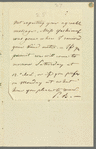 Pauline Balabin to Jane Porter, autograph letter signed