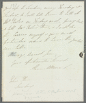 Hannah Maria Theresa Spicer to Jane Porter, autograph letter signed