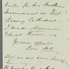 Dora Macdonald, Lady Macdonald to Jane Porter, autograph letter signed