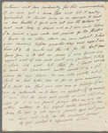 Selina Davenport to Jane Porter, autograph letter signed
