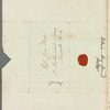 Selina Davenport to Jane Porter, autograph letter signed