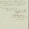 Fredrick William Collard to "My dear Madam," autograph letter signed