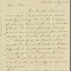 George Archer Shee to Jane Porter, autograph letter signed