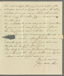 George Archer Shee to Jane Porter, autograph letter signed