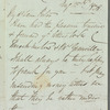 Alexander M. Lockhart to Jane Porter, autograph letter signed