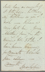 Alexander M. Lockhart to Jane Porter, autograph letter signed