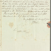 J. Shaw to Jane Porter, autograph letter signed