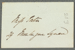 Sir Peter Laurie to Jane Porter, autograph letter signed
