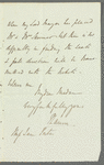 Sir Peter Laurie to Jane Porter, autograph letter signed