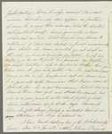 Sarah Gill to Jane Porter, autograph letter signed