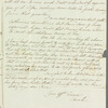 Sarah Gill to Jane Porter, autograph letter signed