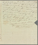 Thomas Morgan to Jane Porter, autograph letter signed