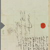 Thomas Morgan to Jane Porter, autograph letter signed
