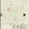 Mary Skinner to Jane Porter, autograph letter signed