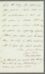 John Spriggs Morss Churchill to Jane Porter, autograph letter signed