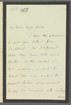 John Brodribb Bergne to Jane Porter, autograph letter signed