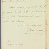 John Brodribb Bergne to Jane Porter, autograph letter signed