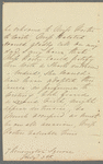 Caroline Amelia Halsted to Jane Porter, autograph letter third person