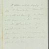 William Allen to Françoise Trembicka, [autograph?] letter third person