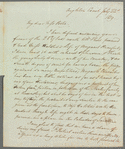 Sir Charles Throckmorton to Jane Porter, autograph letter signed