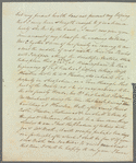 Sir Charles Throckmorton to Jane Porter, autograph letter signed